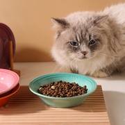 猫碗狗碗猫咪食盆陶瓷宠物喝水碗猫粮碗保护颈椎狗狗饭盆防打翻