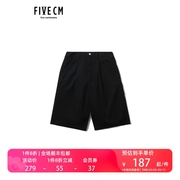 5cmfivecm男装，宽松短裤休闲简约工装中裤6307u2i