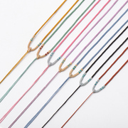 纯手工编织项链绳1.5mm可调高货玉佩绳吊坠配绳多色男女玉绳