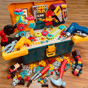 儿童工具箱玩具套装过家家电钻，拧螺丝钉组装益智维，修理台男孩3岁6
