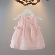 0-1-2-3岁婴幼儿背心裙夏装女宝宝裙子夏季连衣裙洋气6-7-8个月
