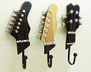 北欧套三吉他，装饰挂钩树脂工艺品音乐之声家居，装饰墙上挂钩