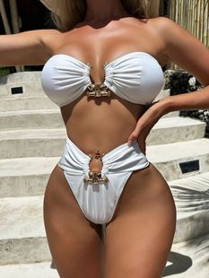 High waisted sexy split body swimsuit bikini分体泳衣比基尼女