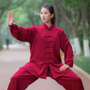 太极服女装2024秋冬季太极拳练功服装男高端时尚套装八段