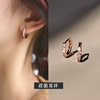 990纯银针耳圈耳饰2023年潮气质高级大气原创设计女耳环耳钉