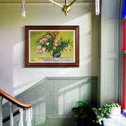 客厅装饰画复古挂画单幅玄关卧室壁画美式书房楼梯墙画欧式名画