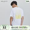 3件25折国货mecity男装夏季时尚，棉宽松字母，刺绣潮流短袖t恤