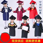 儿童小博士服帽幼儿园，学士服毕业照演出服装，初高中小学生毕业礼服