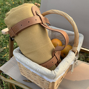 野餐垫 帆布防潮垫加厚超大号便携手提可折叠春游垫子草坪露营垫