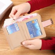 钱包女短款叶子二折钱包，女士韩版镂空时尚，潮流零钱包卡包