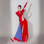 胶州秧歌舞蹈服女2023中老年广场舞套装扇子伞舞腰鼓表演服装