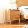 日式纯全实木床头柜，白橡木角柜储物柜环保，二斗柜边柜卧室家具