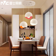 nVc雷士照明 led餐厅吊灯三头 个性创意简约现代餐桌灯具温馨浪漫