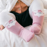 秋冬宝宝加厚毛圈袜子松口棉，婴儿保暖中筒袜0-1-3岁儿童袜