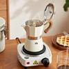 肆月意式摩卡壶咖啡壶萃取手磨煮咖啡机家用手冲咖啡器具套装双阀