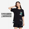 中国李宁男女同款，短袖文化衫常规型棉质透气休闲运动t恤ahssb13-2