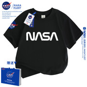 NASA联名亲子装一家三口夏装短袖2024母女全家福亲子t恤纯棉