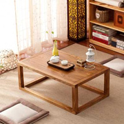 老榆木榻榻米茶几飘窗桌小方桌，地台桌炕桌，现代简约实木炕几矮桌子