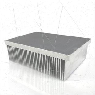 电子密齿散热片铝型材大功率功放散热器块宽200高61长度定制