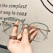 防辐射抗蓝光疲劳电脑眼睛近视眼镜框女韩版潮可配度数素颜平光镜