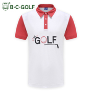BCGOLF高尔夫男款短袖T恤 男式翻领运动服装男款上衣休闲