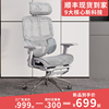 三区护腰电脑人体工学椅子，靠背透气家用舒适久坐电竞椅老板办公椅