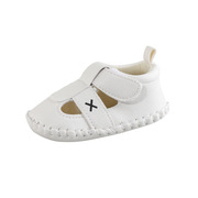 夏季0-1岁婴儿学步鞋凉鞋软胶底PU鞋面不掉防滑防水透气