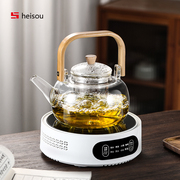 茶壶煮茶器电陶炉耐高温玻璃，煮茶壶烧水泡，茶壶过滤功夫茶具套装