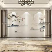 新中式花鸟壁布电视背景墙壁画，客厅沙发影视墙纸墙布卧室壁纸2022