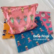韩国ins卡通可爱小熊收纳包随身便携化妆包户外旅行收纳袋洗漱包