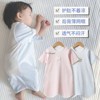 婴儿短袖睡袋纯棉薄款，夏季宝宝睡裙幼儿，防踢被儿童护肚睡衣空调服