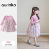 女童春季连衣裙宝宝礼服长袖花朵碎花公主裙女孩春装韩版儿童裙子