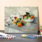 数字油画手绘DIY世界名画静物各种水果油画填色休闲减压打发时间