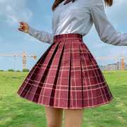温柔一jk格子裙日系裙正版，套装高腰原创百褶裙，学生制服校服裙女