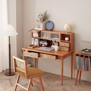 北欧实木书桌家用电脑桌简约现代日式原木办公桌书房写字台学习桌