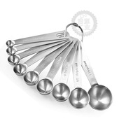 烘焙工具不锈钢量匙 9件套烘焙刻度计量调味匙料理勺咖啡勺套装