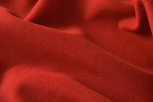 意大利进口温润铁锈红色细腻立绒羊绒羊毛面料设计师大衣外套布料