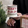 岸梵圣诞小鹿马克杯情侣陶瓷杯子，创意陶瓷高颜值咖啡杯子伴手礼