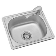 不锈钢水槽大小单槽厨房洗菜盆洗碗池洗手盆单盘37X31厚0.7带下水