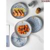 碗碟家用2022碗日式创意釉下彩陶瓷碗餐具套装碗盘碟组合饭碗