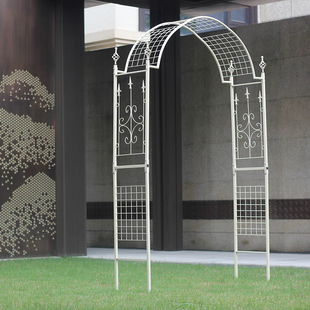 外贸出口日本铁艺拱门花架植物爬藤花架庭院摆设装饰月季支架