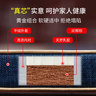 新中式红木沙发坐垫定制椰棕乳胶实木沙发垫子罗汉床椅子海绵座垫