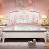 北欧公主床实木儿童床家具，1.5米女孩床，桦木单人卧室套房组合套装