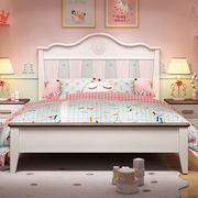 北欧公主床实木儿童床，家具1.5米女孩床，桦木单人卧室套房组合套装