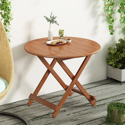 竹子可折叠桌子家用户外吃饭小户型简易圆桌楠竹餐桌正方形饭桌