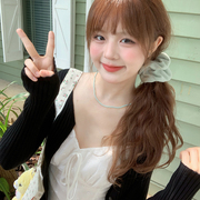 yukixiaoshu自制韩系吊带，连衣裙针织开衫外套两件套春季24年