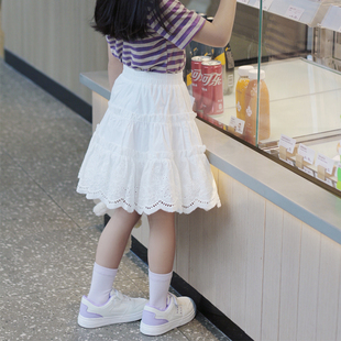 儿童裙子夏天仙女超仙森系，半身裙女童短裙2023夏装星空裙纱裙蛋糕