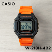 卡西欧手表，casiow-218h-4b2户外运动时尚腕表，方块防水电子表