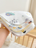 婴儿小方巾纯棉新生儿口水巾012个月宝宝洗脸巾幼儿园儿童小手帕