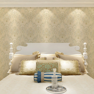深蓝色3d欧式大花墙纸卧室客厅，背景墙酒店奢华大气立体浮雕壁纸